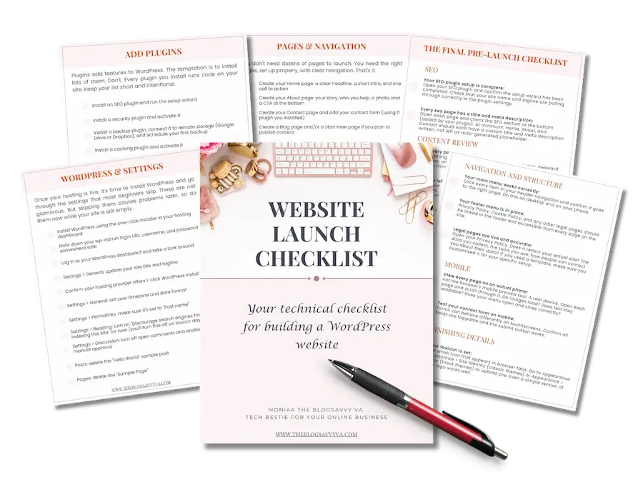 Website launch checklists
